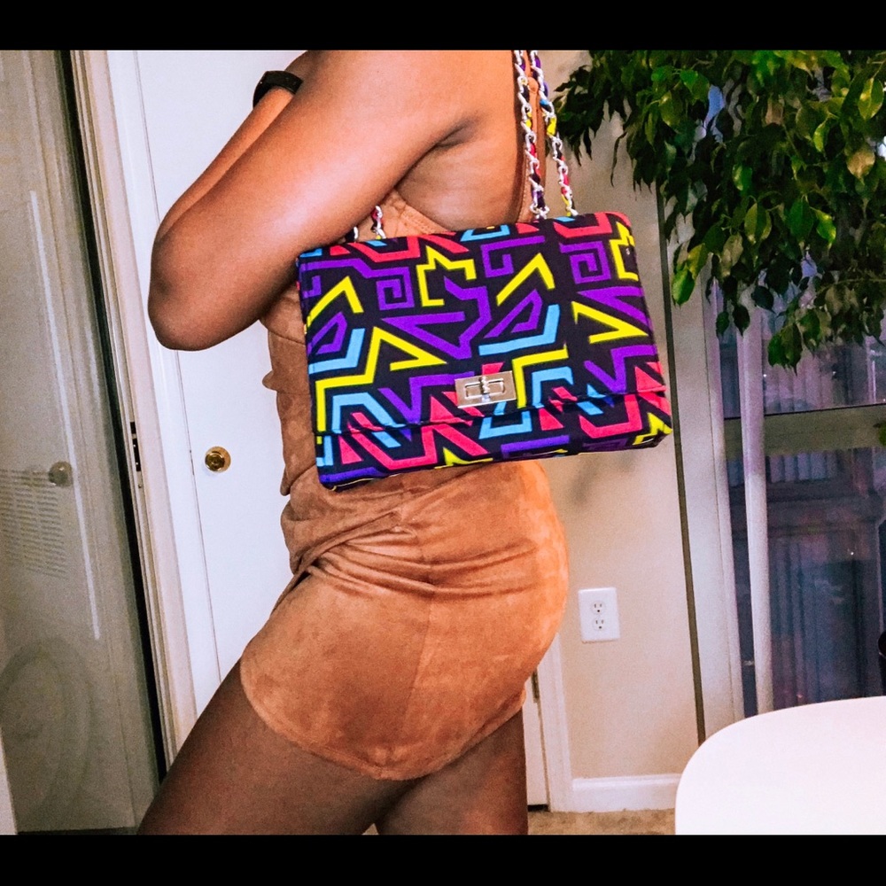 CHI-BABY Ankara African Print Shoulder Handbag